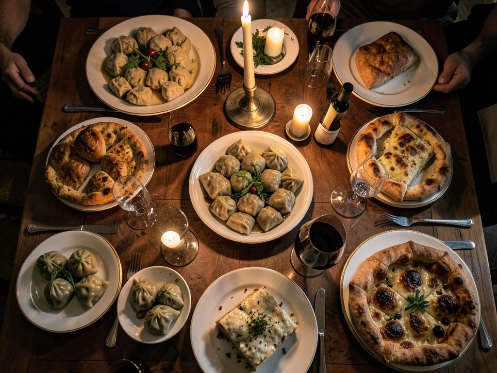 A Georgian supra feast